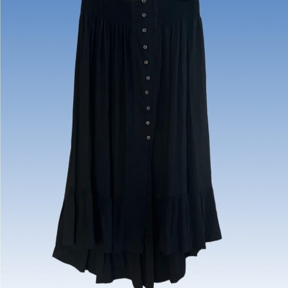 Divah  Elegant Black High-Low Skirt size L